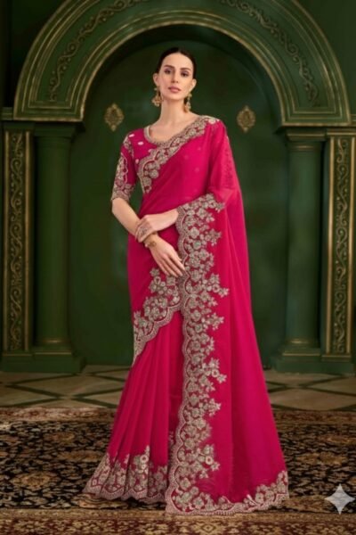 Shining Silk Georgette Saree