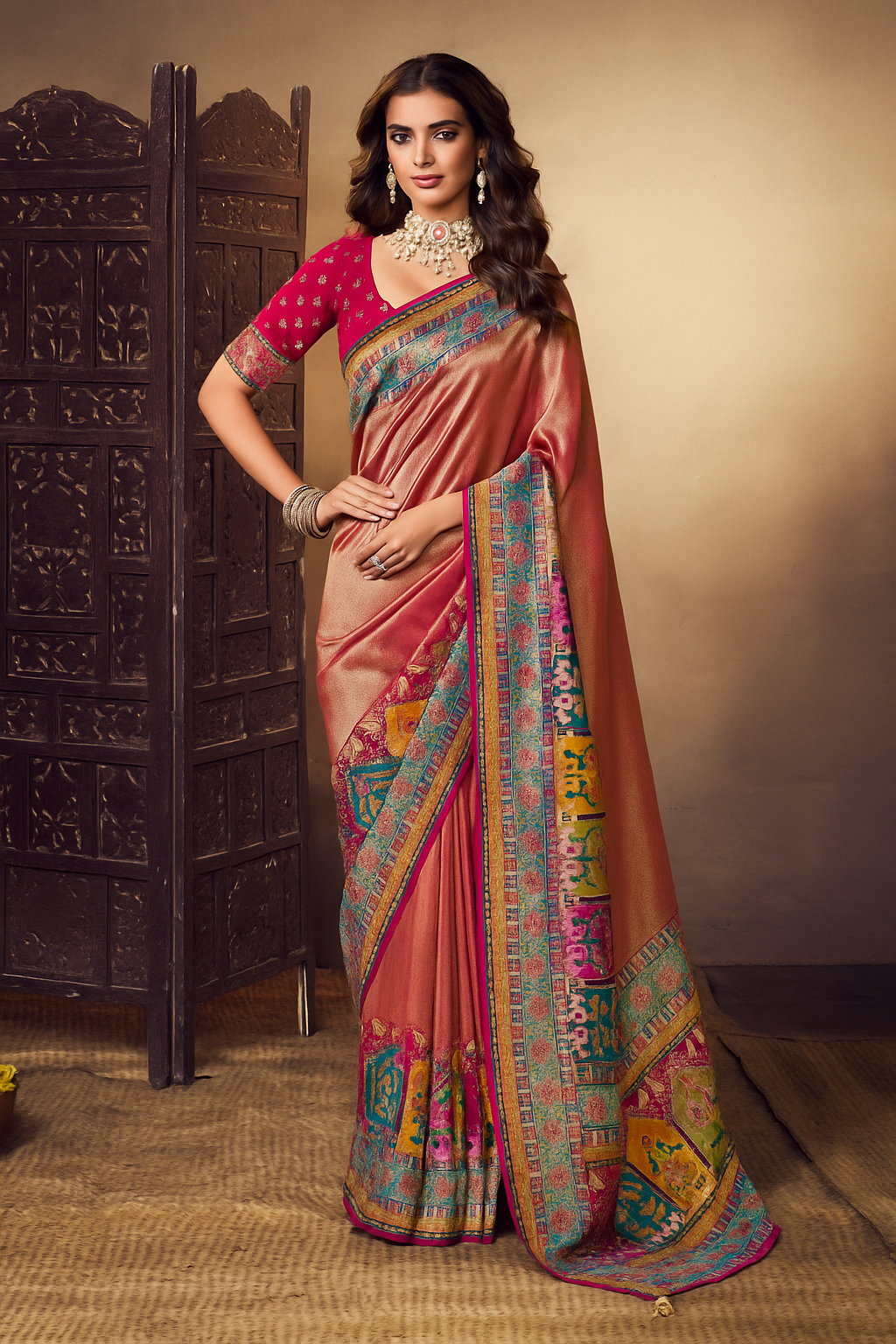 Elegant Vrindavan Silk Saree Collection